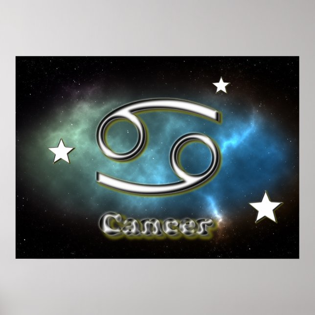 Póster Símbolo do cancer (Frente)