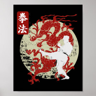 Poster Símbolo do Dragão Kenpo Karate