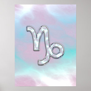 Póster Símbolo do zodíaco do Capricórnio na decoraçã