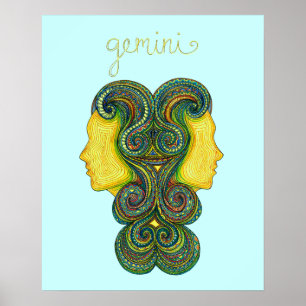 Póster Símbolo dos Gêmeos