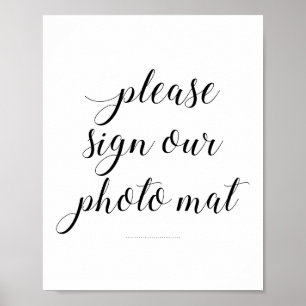 Poster Símbolo Elegante De Casamento Da Nossa Fotografia