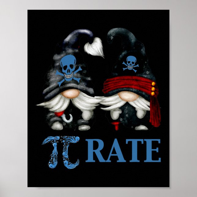 Poster Símbolo Engraçado Octopus Pi Day Para O Professor  (Frente)