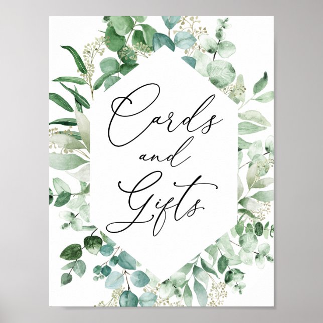 Poster Símbolo Eucalyptus e Greenery Cards e Gifts (Frente)