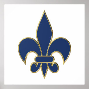 Póster Símbolo Fleur de Lis