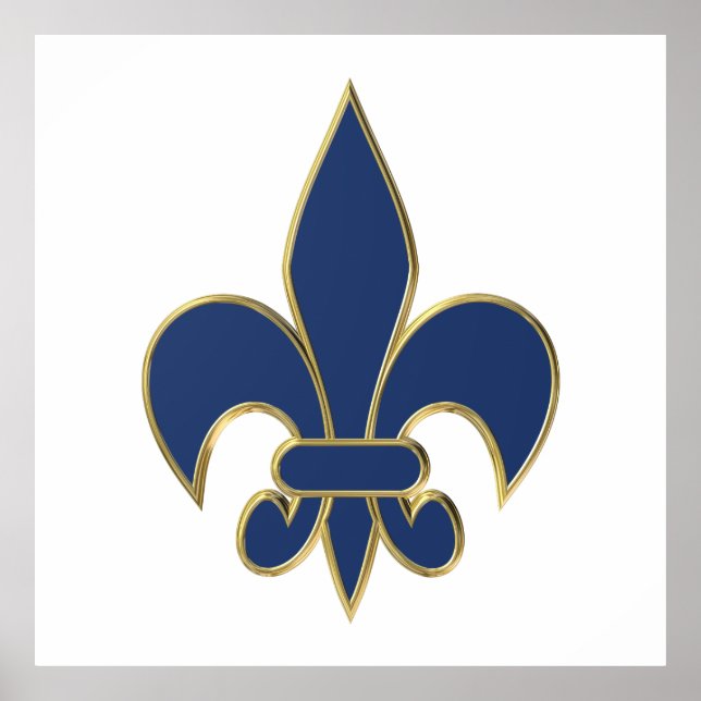Póster Símbolo Fleur de Lis (Frente)