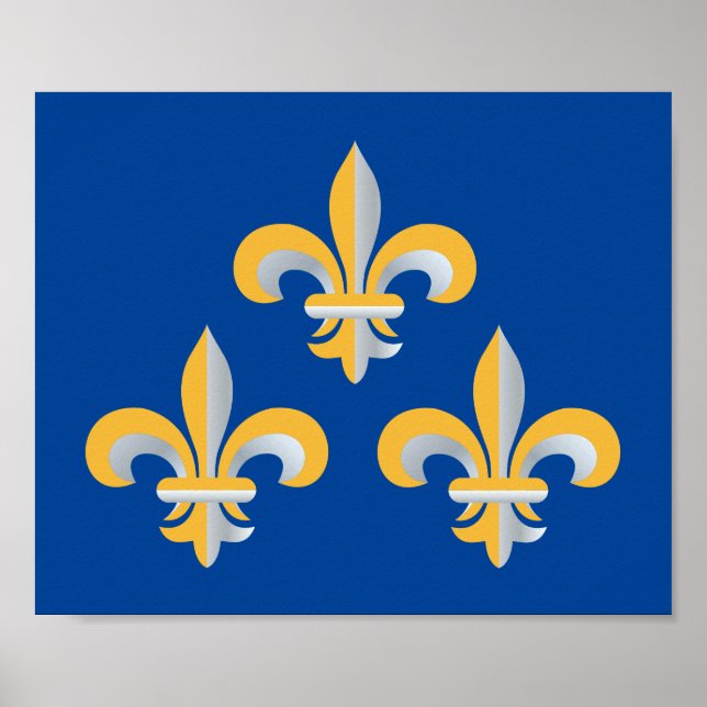 Poster Símbolo Fleur de Lis (Frente)