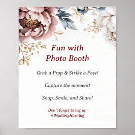 Poster Símbolo Foto Booth de Casamento Luxe-Peony Vitoria