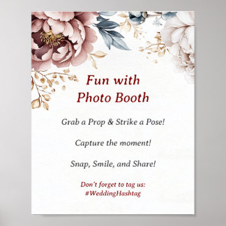 Poster Símbolo Foto Booth de Casamento Luxe-Peony Vitoria