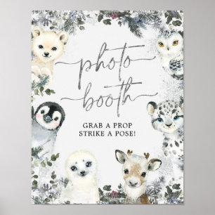 Poster Símbolo Fotográfico Booth do Ártico Holandês Winte