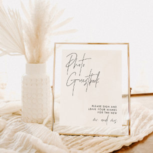 Poster Símbolo Fotográfico do Guestbook Casamento minim