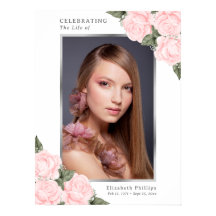 Símbolo Funeral Memorial Fotográfico Floral Cor-de