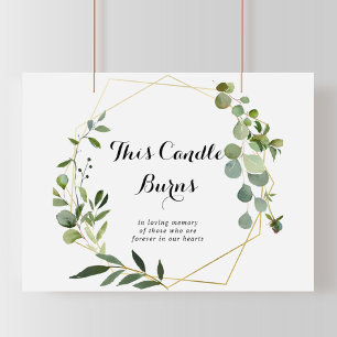 Poster Símbolo Geométrico Tropical Dourado Esta Vela Qu