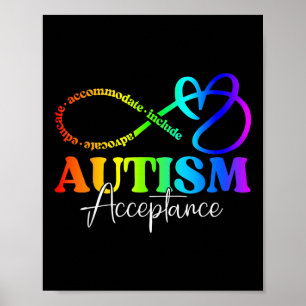 Poster Símbolo Infinito da Camisa de Aceitação da Consciê