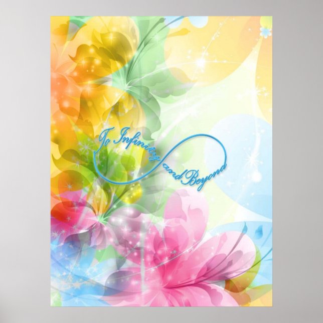 Póster Símbolo Infinito Fantástico "Para o infinito e alé (Frente)