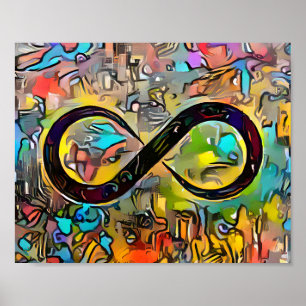 Poster Símbolo Infinity    Neurodiversidade de Sensibili