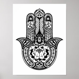 Póster Símbolo inspirado 2 de Hamsa