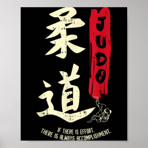 Poster Símbolo Japonês Legal do Judô Artes Marciais