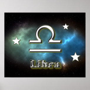 Póster Símbolo Libra