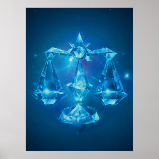 Poster Símbolo Libra Zodiac