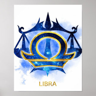 Poster Símbolo Libra Zodiac - Funny Libra Zodiac Dom