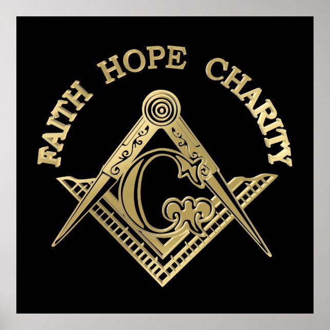 Póster Símbolo maçônico (Frente)