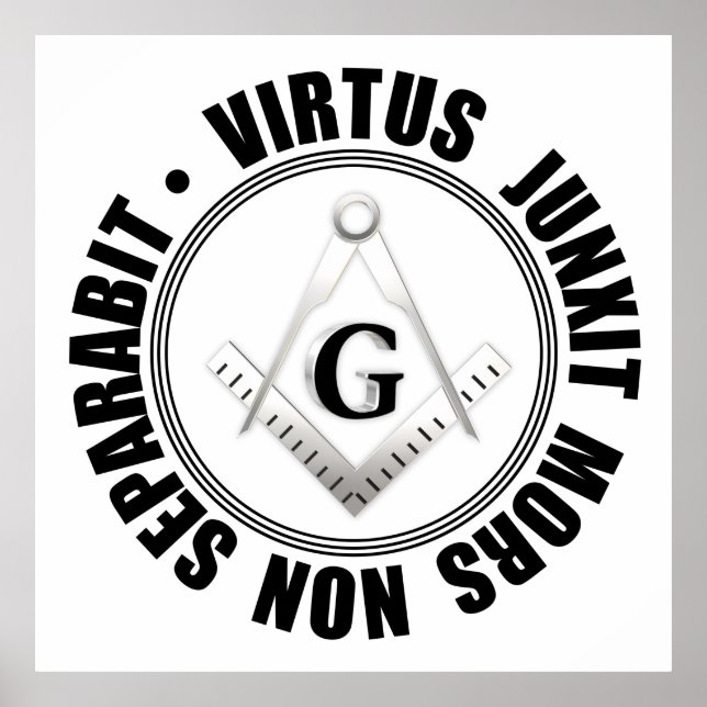 Poster Símbolo maçônico (Frente)