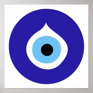 Poster Símbolo mau ocular antigo nazar fatima talisman c