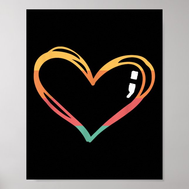 Poster Símbolo Mês de Sensibilização para o Suicídio Saúd (Frente)