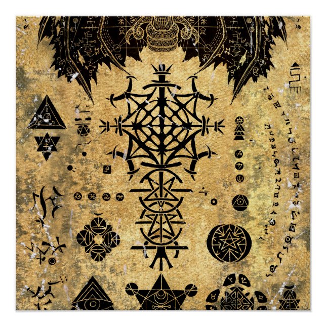 Póster Símbolo oculto (Frente)