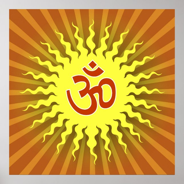 Poster Símbolo Om Espiritual (Frente)