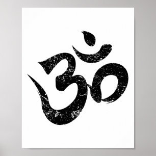 Poster Símbolo Om Meditação Espiritual Indiano Yoga Disto