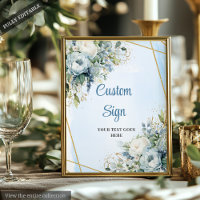 Símbolo Personalizado Eucalyptus DIY Azul com Água