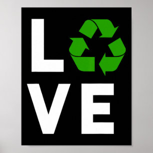Poster Símbolo Reciclagem Engraçado Planeta Ambiental Eu 