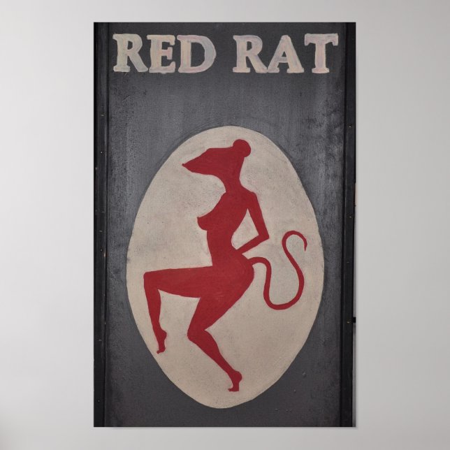 Poster Símbolo Red Rat Pub (Frente)