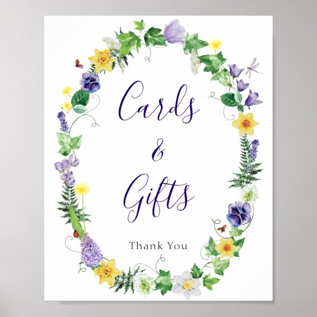 Poster Símbolo Russo de Chás de panela de Flor Selvagem (Frente)