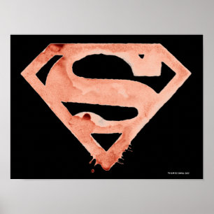 Poster Símbolo S do Café - Vermelho