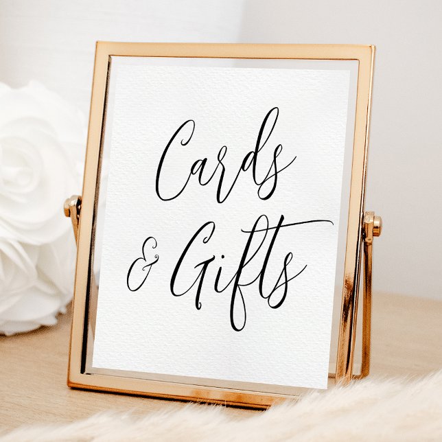 Poster Símbolo Simples de Casamento de Script Preto e Pre (Criador carregado)