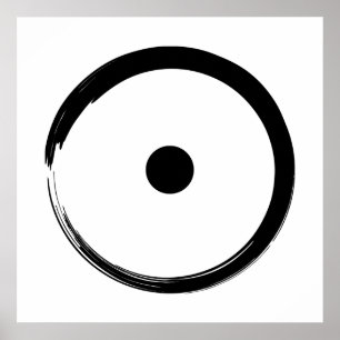 Poster Símbolo solar astrológico - Círculo Zen Budista 1