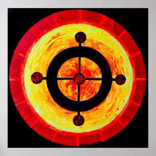 Poster Símbolo solar Celta