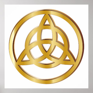 Poster Símbolo Triquetra