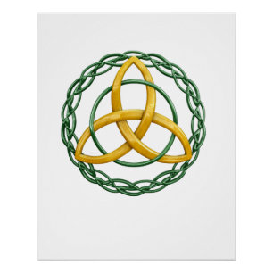 Póster Símbolo trítico trinó triquetra celta