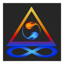 Póster Símbolo Twin Flame-