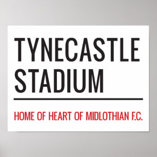 Poster Símbolo Tynecastle Stadium Street