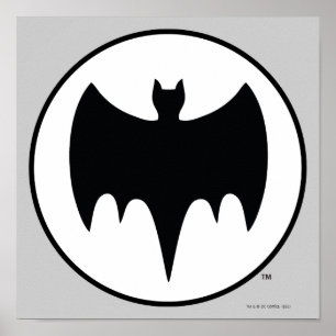 Poster Símbolo Vintage Bat
