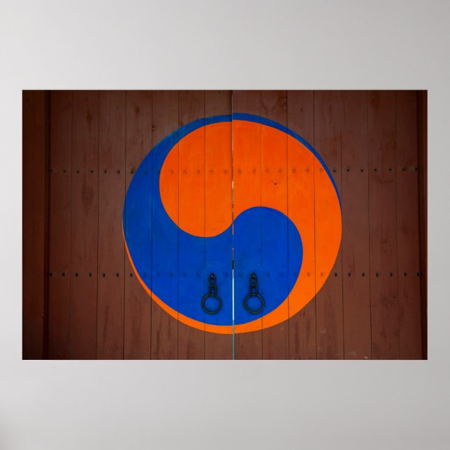 Póster Símbolo Yin e Yang, Coreia do Sul (Frente)