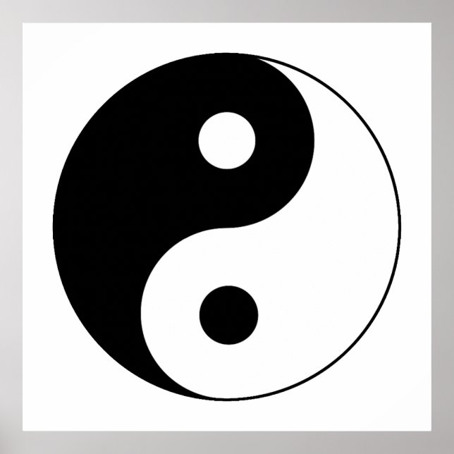 Póster Símbolo Yin / Yang (Frente)