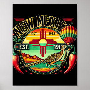 Poster Símbolo Zia do Novo México, Papa-Léguas e Pimentas