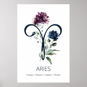 Poster Símbolo Zodac Star Aries
