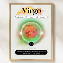 Símbolo Zodiano Moderno Virgo Citação Elemento da 