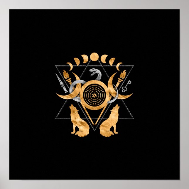Poster Símbolos de Hecate (Frente)